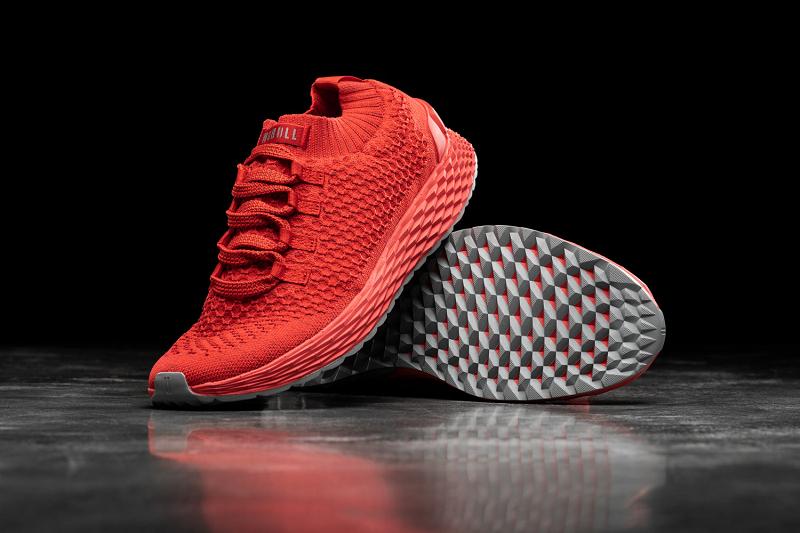 Light / Red Nobull Bright Reflective Knit Runner Women's Running Shoes | CA N1793W